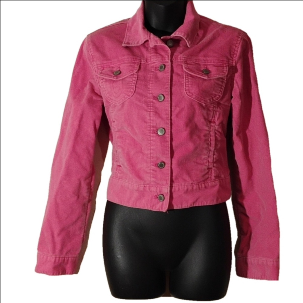 Gap Pink retroish corduroy jacket. Size small. So cute for Spring or school.
